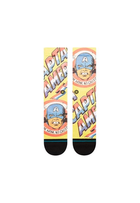 Stance Sock Men Captain America No Cavities Yellow-1
