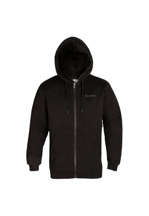 Poleron Men Full Zipper Grey Chiporro Black-0