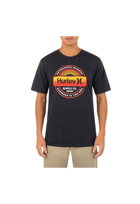 Polera Everyday Label Black Heather Grey-2