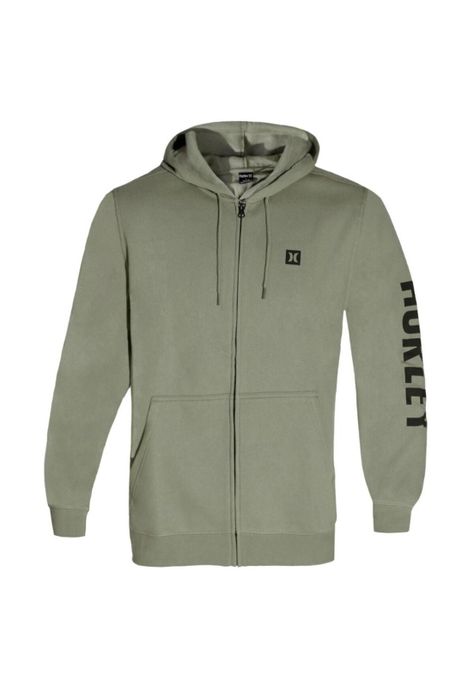 Polerón Icon Boxed Fleece Zip Army-0
