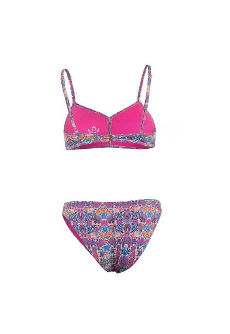 Bikini Purple Flowers Print-2