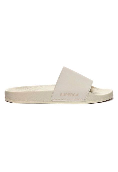 Sandalia 1908 Slides Buttersoft White Avorio Superga-0