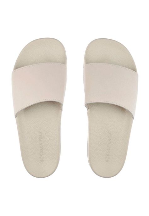 Sandalia 1908 Slides Buttersoft White Avorio Superga-2
