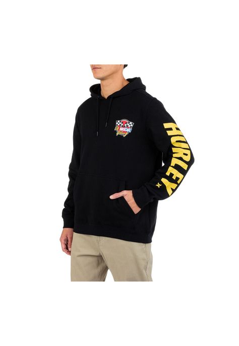 Poleron Nascar Fleece pullover Negro -4