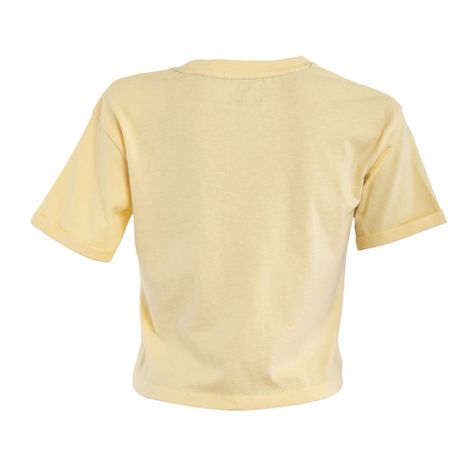 Polera Kids Crop Top Yellow Wave-3
