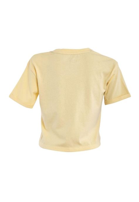 Polera Kids Crop Top Yellow Wave-2