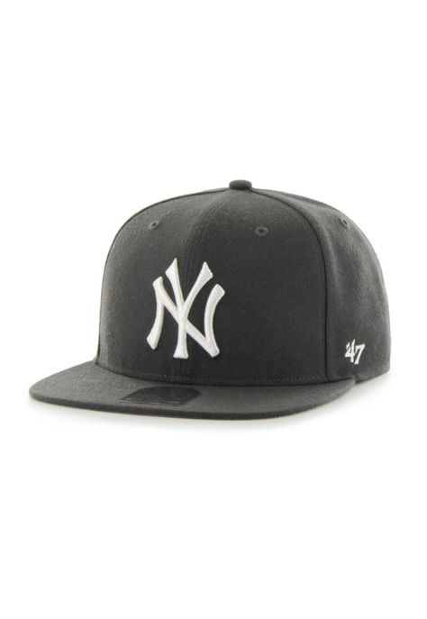 Jockey New York Yankees No Shot Charcoal White Captain-0