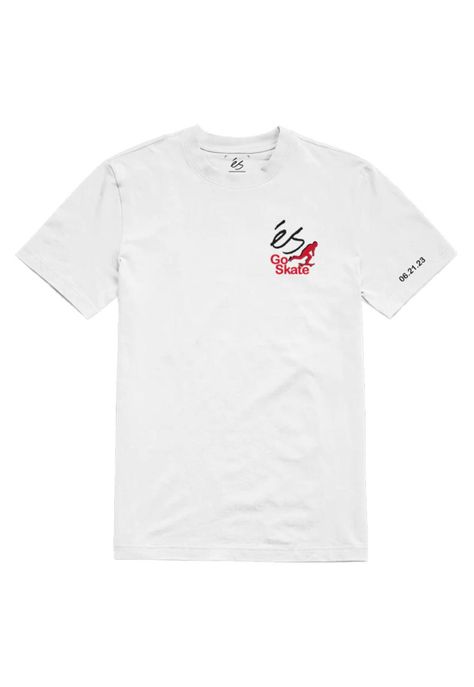 Polera Go Skate White Red-0