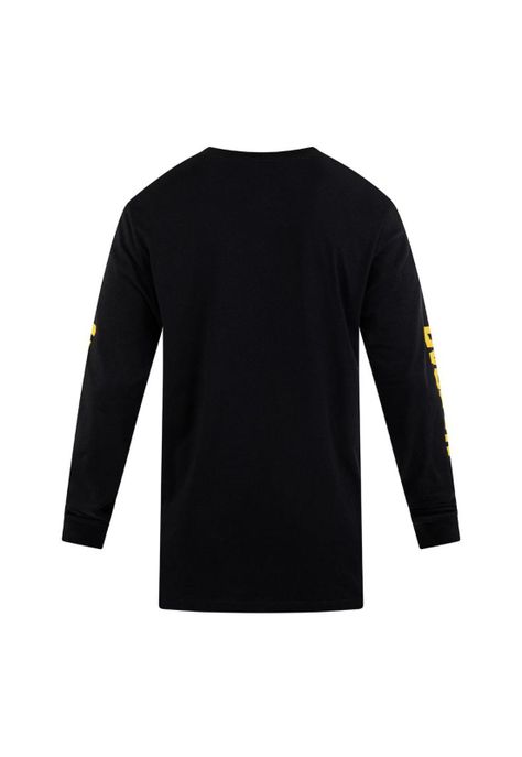 Polera Manga larga Flame Nascar ls Negro-1