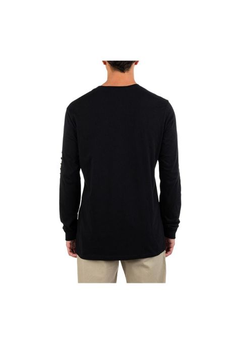Polera Manga larga Flame Nascar ls Negro-3