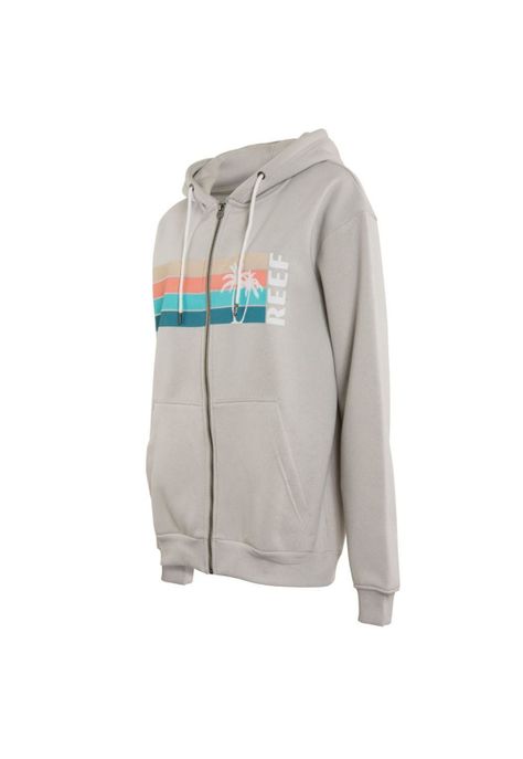 Poleron Men Full Zipper Light Grey-1