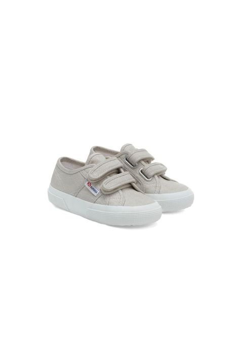 Zapatilla 2750 Kids Strap Canvas Grey Silver-1