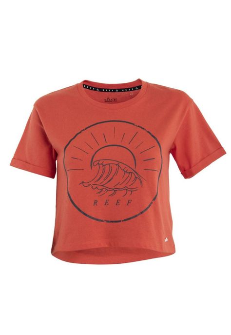 Polera Kids Crop Top Red Wave-0