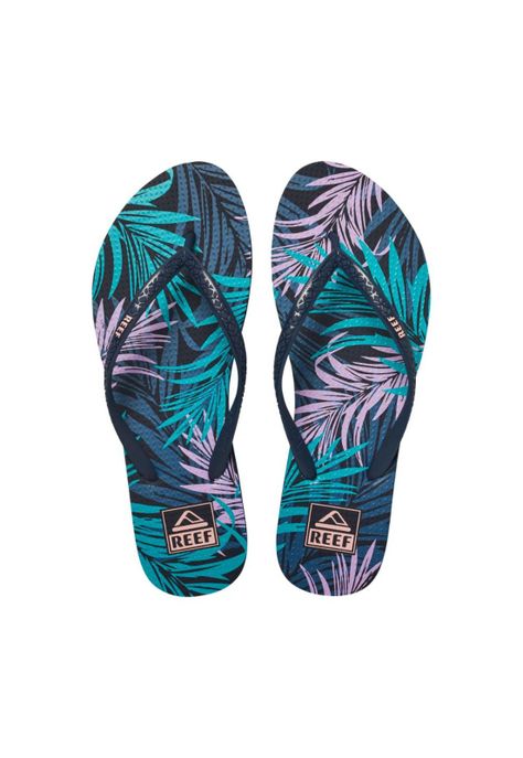 Sandalia Women Seaside Print Midnight Palm-1
