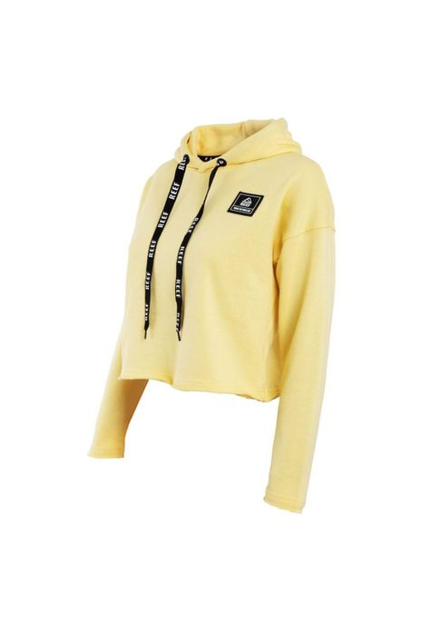 Poleron Crop Niña Yellow Print Back-1