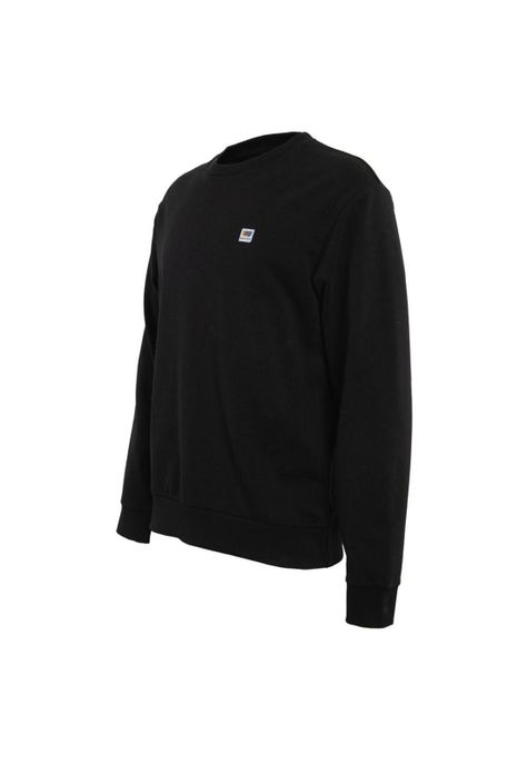 Poleron Men Crew Basic Black-2