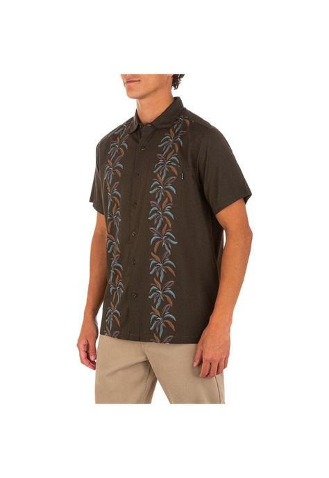 Camisa Rincon Velvet Brown Hurley-2