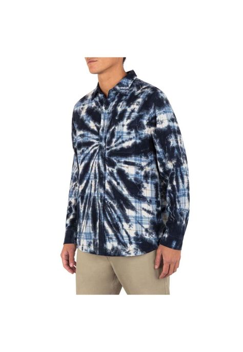 Camisa Portland Tiedye White Blue Black-4