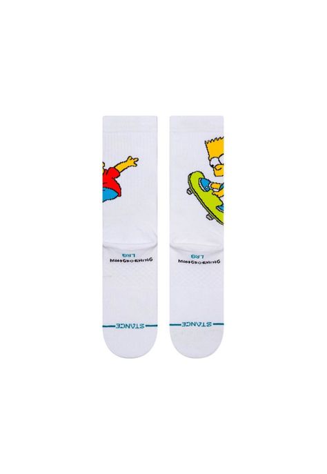 Stance Sock Bart Simpson Men White-2