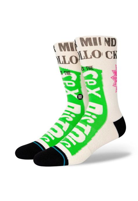 Stance Sock Sex Pistols Never Mind The Bollocks Off Men White-0