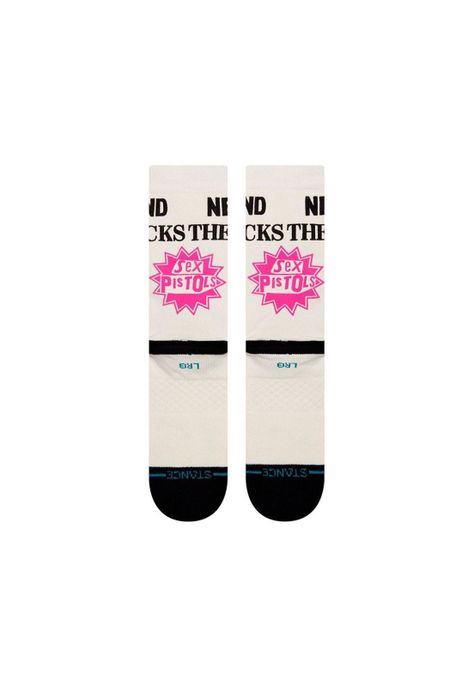 Stance Sock Sex Pistols Never Mind The Bollocks Off Men White-2