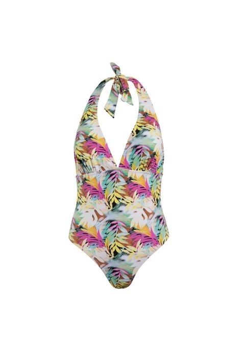 Traje de Baño Amarre en cuello Multicolor-4