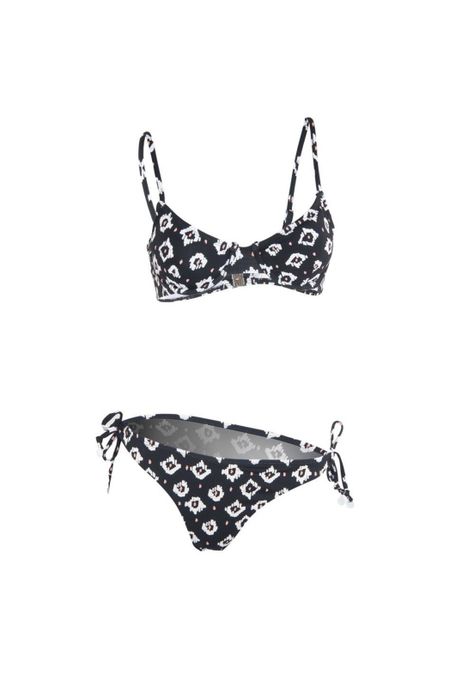 Bikini 05 Negro Figuras Blancas Reef-0