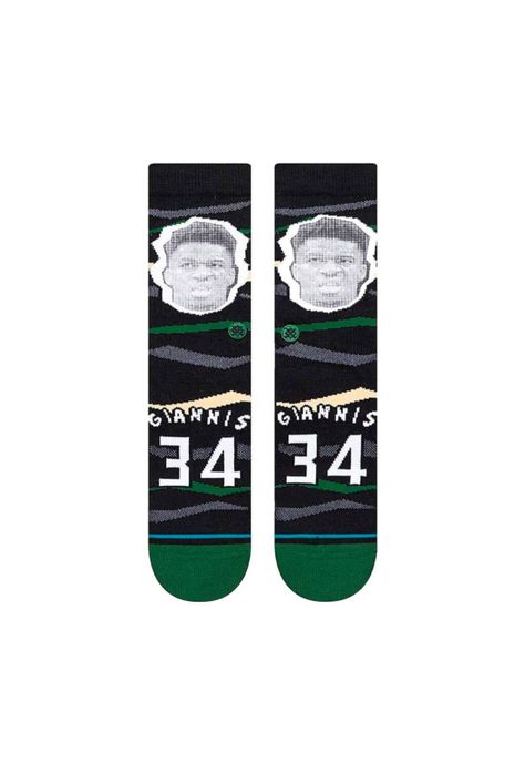Stance Sock Men NBA Faxed Giannis Black-1