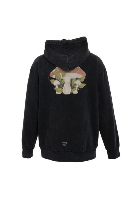 Poleron Men Full Zipper Mushroom Print-2