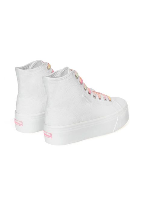 Zapatilla 2708 Hi Top Shaded Lace White Candy Multicolor-2
