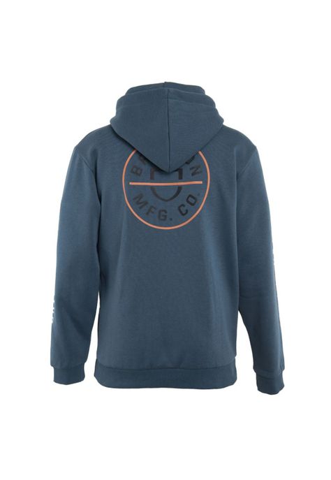 Poleron Men Hoodie Logo Petrol Blue Black Orange-2