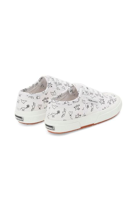 Zapatilla Kids 2750 Moving Heart White Black-2