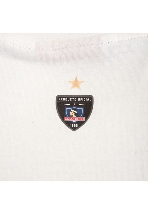 Polera Colo Colo Urbano Escudo Front White-3