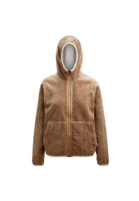 Polerón Lily Polar Reversible White Milk Beige Taupe-1