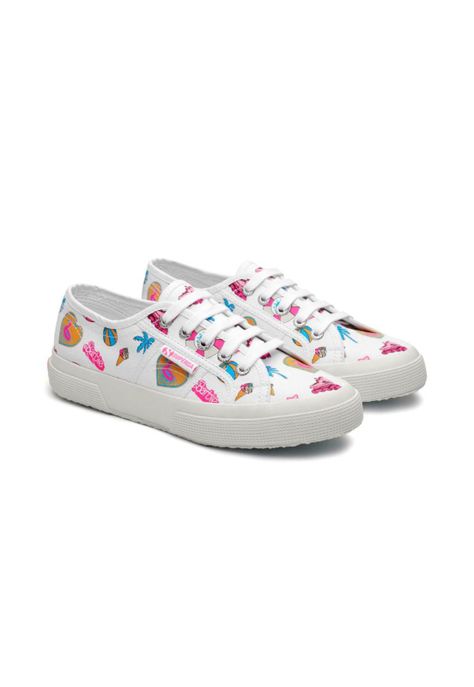 Barbie x Superga 2750 Zapatilla White Summer Print-1