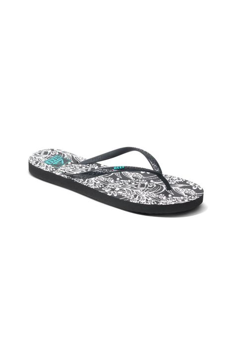 Sandalia Women Seaside Prints Black White-0