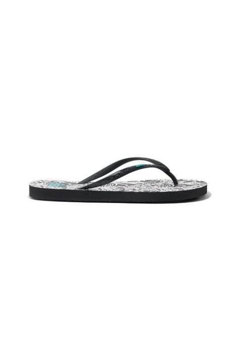 Sandalia Women Seaside Prints Black White-1