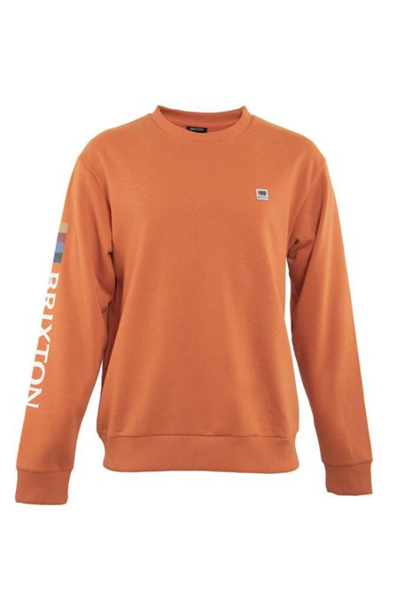 Poleron Men Crew Basic Orange-0