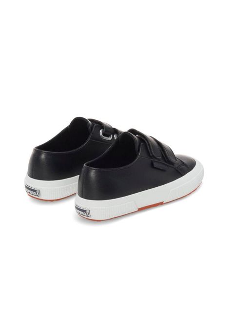 Zapatilla Kids 2750 Vegan Faux Leather Black White-2