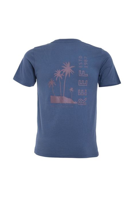 Polera Kids Palm Blue Burgundy-2