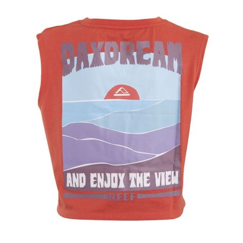Polera Kids Crop Top Red-3