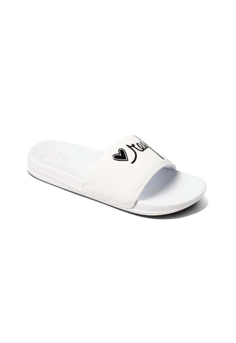 Sandalia Women One Slide White Black-0