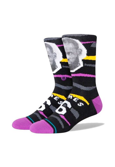 Stance Sock Men NBA Faxed Lebron Black-0
