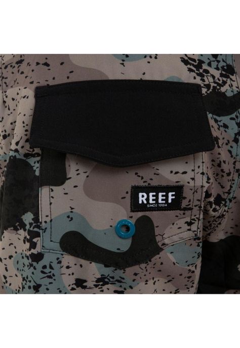 Traje de Baño Kids Camo Black Green Brown-3
