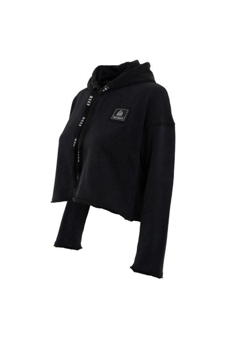 Poleron Crop Niña Dark Grey Print Back-1