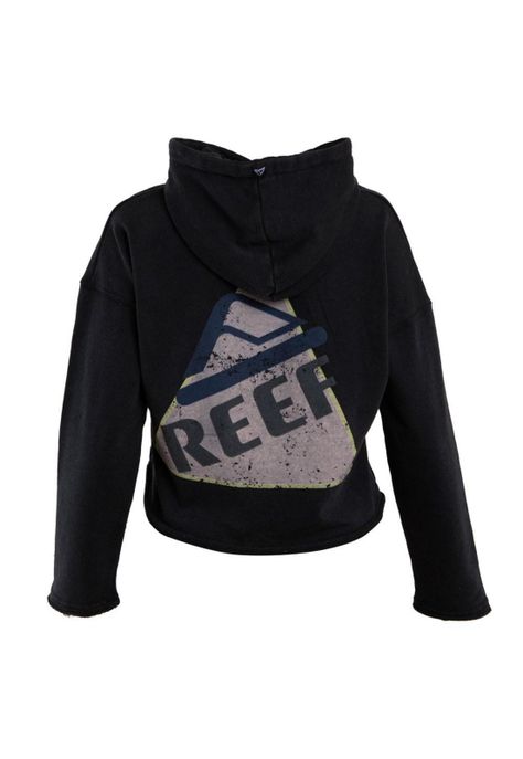 Poleron Crop Niña Dark Grey Print Back-2