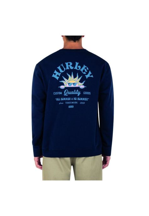 Polerón Men Crew No Bummers Fleece Night Forever-3