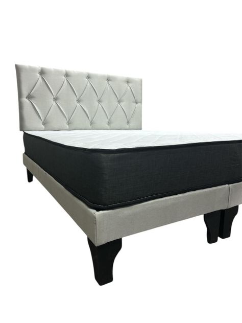 CAMA EUROPEA 2 PLAZAS CAPITONEADO BEIGE-0