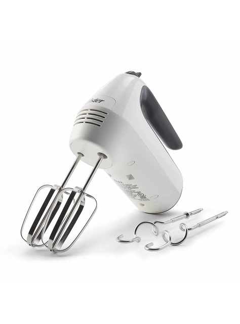 Batidora de mano Oster blanca 6 velocidades y función turbo-1