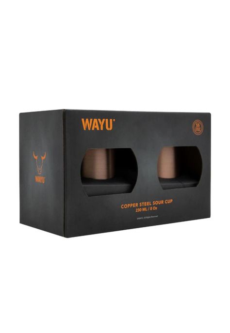 Set 2 Vasos Aperitivo Copper Line Wayu-2
